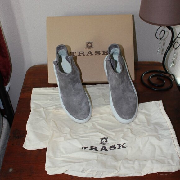 Trask Lila Italian Suede Ankle Boot Size 6.5 - Picture 6 of 7